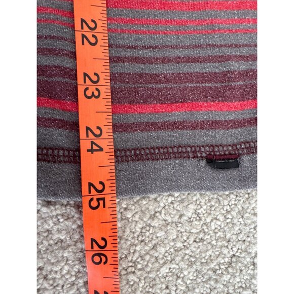 Prana Striped Long Sleeve Shirt Organic Cotton & Polyester Blend Red/Gray Size M - Picture 7 of 8